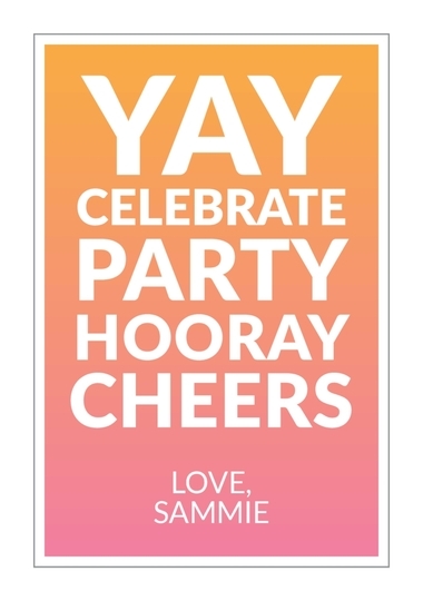 Gradient Vertical Gift Stickers