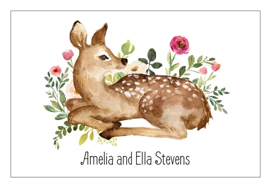 Spring Fawn Gift Stickers