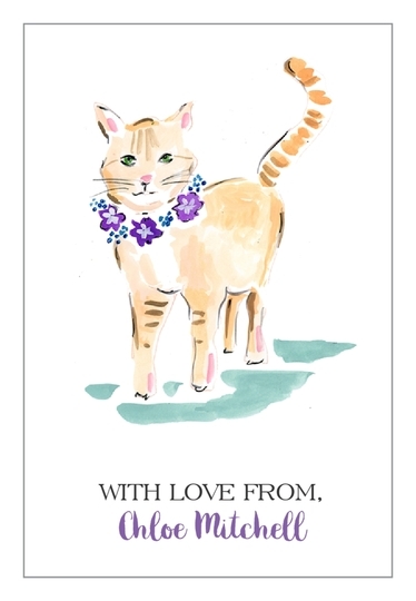 Yellow Tabby Gift Stickers