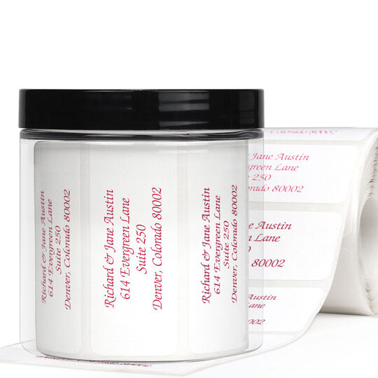 Italic Basic 4-line Return Address Labels