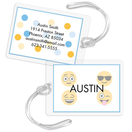 Emoji Boy Luggage Tags