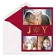 Joy Foil Holiday Photo Cards Image 1 of 4