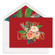 Christmas Floral Foil Folded Holiday Cards Image 1 of 6