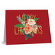 Christmas Floral Foil Folded Holiday Cards Image 4 of 6
