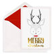 Holiday Deer Foil Folded Holiday Cards Image 4 of 5
