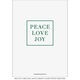 Peace Love Joy Foil Holiday Photo Cards Image 2 of 4