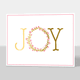 Foil Joy Wreath Folded Holiday Cards Image 5 of 6