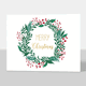 Foil Wreath Folded Holiday Cards Image 6 of 6