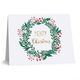 Foil Wreath Folded Holiday Cards Image 4 of 6