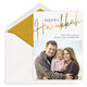 Foil Stamped Happy Hanukkah Flat Photo Cards Image 1 of 4