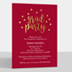 Grad Party Foil Confetti Dot Invitations Image 4 of 5