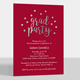 Grad Party Foil Confetti Dot Invitations Image 5 of 5