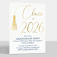 Class of Tassel Foil Graduation Invitations Image 4 of 5