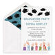 Colorful Sleeves Hat Toss Graduation Party Invitations Image 3 of 4