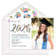 Floral Class of Photo Graduation Invitations Image 1 of 3