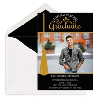 Tassel Photo Graduation Announcements