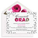 Floral Confetti Graduation Invitations Image 1 of 2