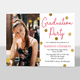 Foil Dotted Photo Graduation Invitations Image 3 of 5
