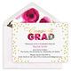 Floral Foil Confetti Graduation Invitations Image 3 of 5