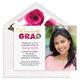 Foil Floral Photo Graduation Invitations Image 3 of 5