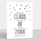 Foil Graduation Cap Confetti Invitations Image 5 of 5