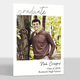 Foil Script Graduate Multiple Photo Graduation Invitations Image 4 of 5