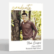 Foil Script Graduate Multiple Photo Graduation Invitations Image 5 of 5