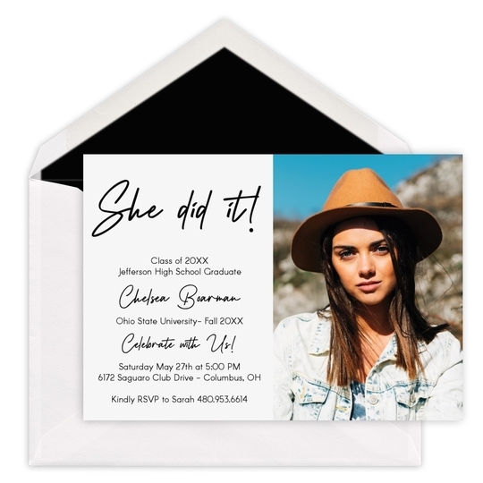 They Did It Photo Graduation Invitations