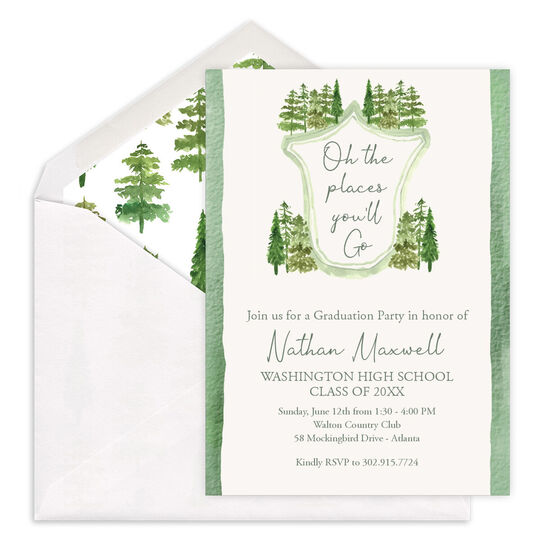 Oh The Places You'll Go Invitations