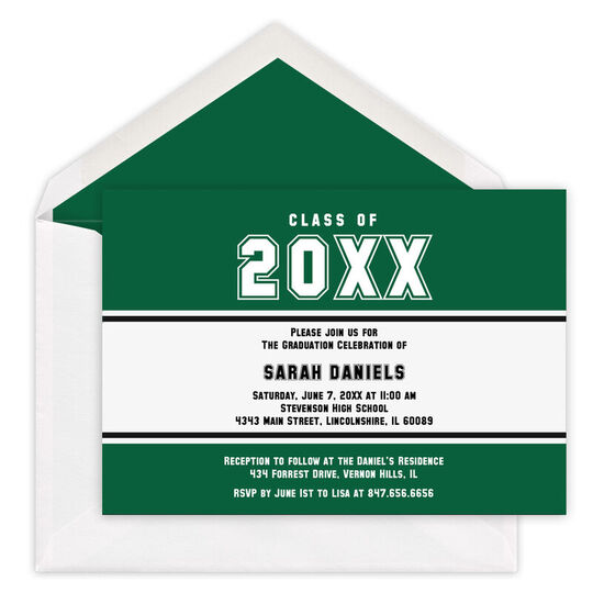 Class Of Graduation Invitations