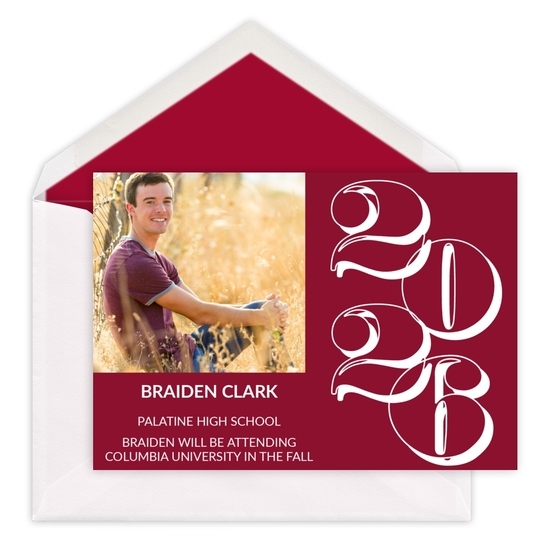 Jumbo Year Photo Graduation Announcements