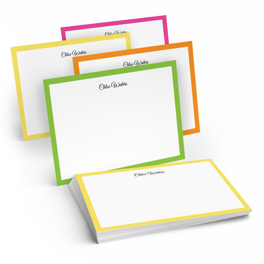 The Malibu Border Flat Note Cards Collection