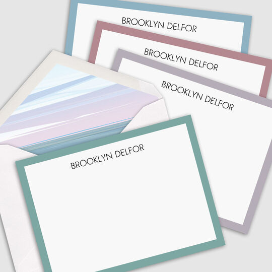 The Lake Geneva Border Flat Note Cards Collection