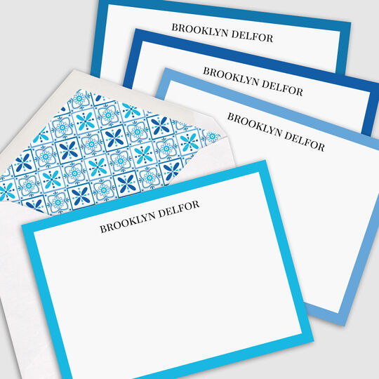 The Mediterranean Border Flat Note Cards Collection