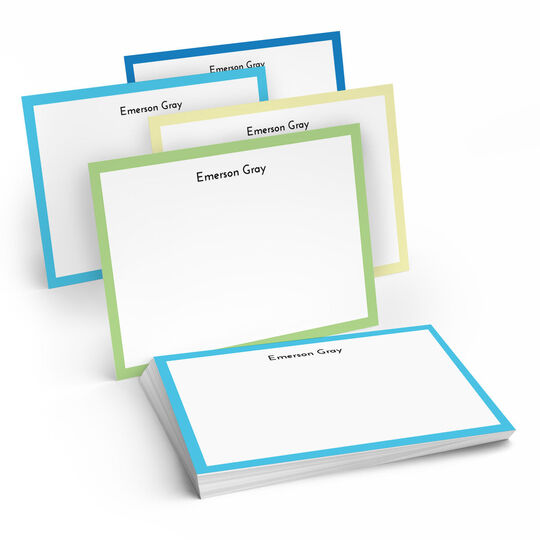 The Mykonos Border Flat Note Cards Collection