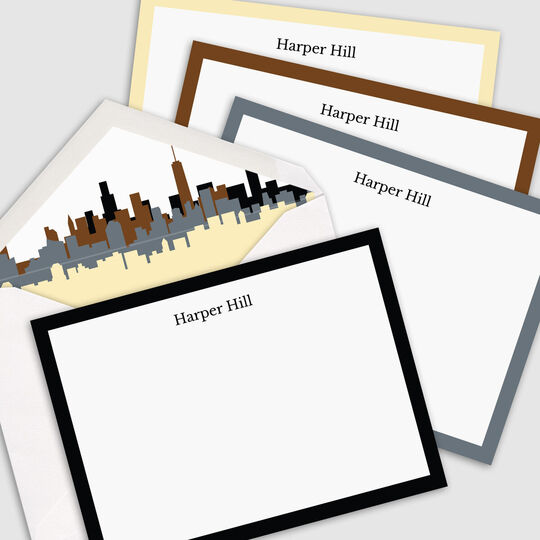 The Wall Street Border Flat Note Cards Collection