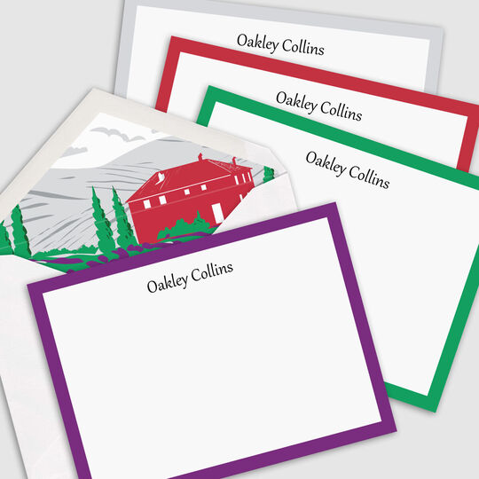 The Napa Valley Border Flat Note Cards Collection