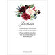Burgundy Corner Floral Invitations Image 2 of 2