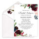 Burgundy Corner Floral Invitations Image 1 of 2