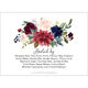 Burgundy Floral Topper Invitations Image 2 of 2