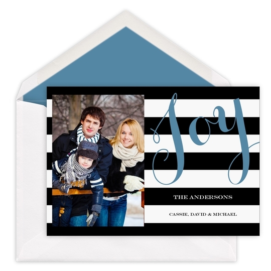 Striped Joy Photo Cards