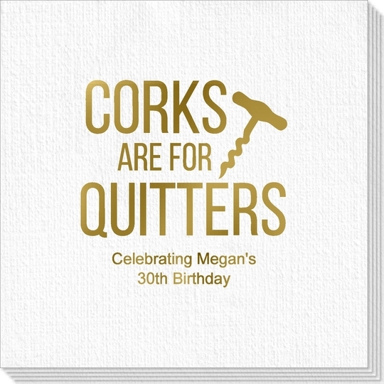 Corks Are For Quitters Deville Napkins