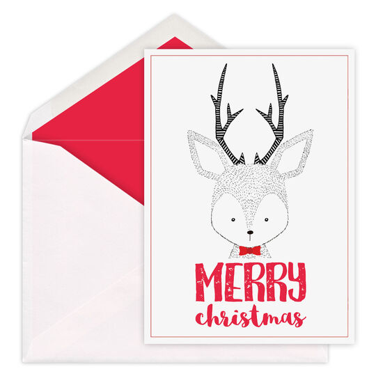 Holiday Deer Folded Holiday Cards