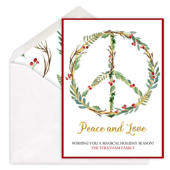 Holiday Peace Flat Holiday Cards