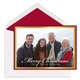 Merry Christmas Foil Border Flat Photo Cards Image 1 of 5