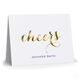 Cheers Foil Stamped Folded Note Cards Image 3 of 5