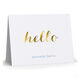 Hello Foil Stamped Folded Note Cards Image 4 of 5