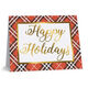 Foil Red Plaid Folded Holiday Cards Image 4 of 7