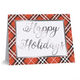 Foil Red Plaid Folded Holiday Cards Image 6 of 7
