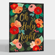 Gold Foil Oh Holy Night Folded Holiday Cards Image 5 of 5